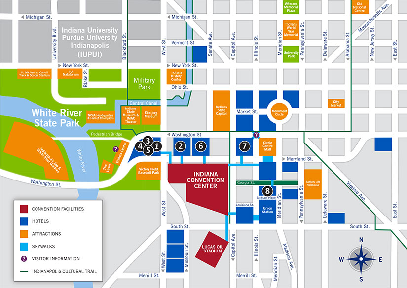Indianapolis Convention Center Map